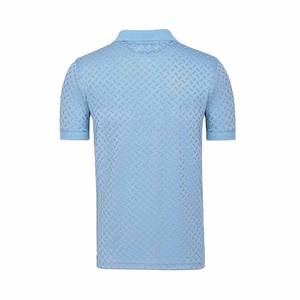 Camisetas Polo de manga corta con estampado de sublimación para hombre de la mejor calidad, camisetas de tenis con botones de cuarto de impresión de diseño personalizado para hombre - Product Image 3