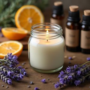Vela Aromática de Cera de Soja Natural en Frasco de Vidrio Transparente, Aromaterapia Floral, Decoración del Hogar, Regalo para Bodas y Eventos, Decoración Estética para Habitaciones, en Oferta - Product Image 2