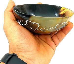 Centro de Mesa Decorativo de Cuerno de Búfalo con Acabado Único Hecho a Mano para Servir Frutos Secos y Aperitivos a Precio Económico - Product Image 5