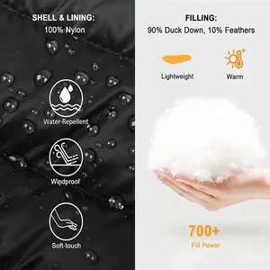 ผู้ผลิตเสื้อแจ็คเก็ตพัฟเฟอร์คุณภาพสูง บุหนา น้ำหนักเบา พิมพ์โลโก้ได้ตามสั่ง สำหรับฤดูหนาว หรูหรา ไซส์ใหญ่ แบบเรียบ - Product Image 4