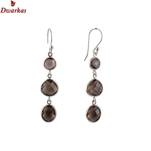 Top qualité meilleure vente usine faite 925 argent sterling améthyste multi pierre boucle d'oreille en gros bijoux lot Jaipur bijoux - Product Image 6