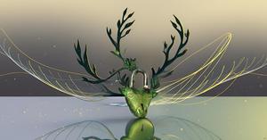 Brass Padlock - Lock with Keys - Working Functional - Brass Made Padlock Deer Black - Product Image 3