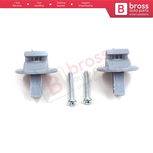 BCF5010 2 piezas de clip para visera solar, color gris, para Clio Megane Scenic Laguna Twingo Modus Espace Vel Satis Trafic Kangoo - Product Image 6