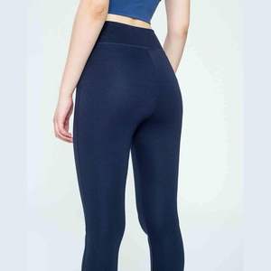 Women's High-Waisted V Cross Yoga Pants <b>with</b> <b>Pockets</b> Custom Logo <b>Workout</b> Running <b>Leggings</b> Casual Knitted Fabric Mid Waist - Product Image 2