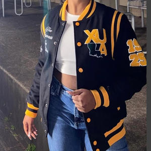 Personalizada para adultos y jóvenes de la mejor calidad de béisbol Letterman Varsity chaqueta cuerpo de lana con manga de cuero para los hombres para el invierno - Product Image 5