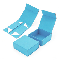 Emballage cadeau de flacon de parfum pour soins de la peau, en papier kraft carré pliable, avec fermeture magnétique personnalisée, de haute qualité, en gros
