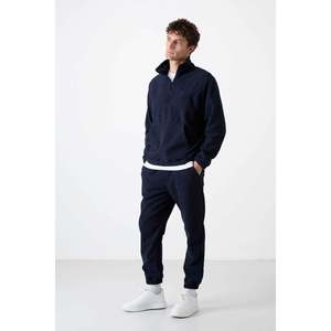 Ensemble de survêtement polaire demi-zip coupe standard Tommylife pour homme 85159 Bleu marine - INDIGO - Product Image 3
