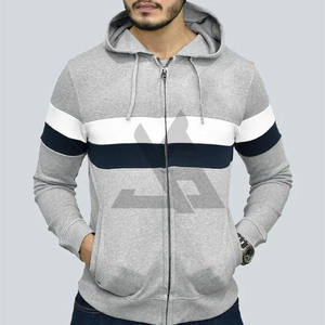 Sudadera con capucha elástica para hombre, con cremallera, duradera, de calidad, precio bajo, hombros caídos, estilo casual, holgada - Product Image 2