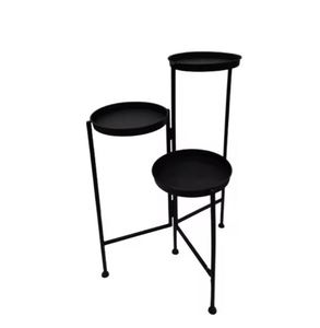 Hot Selling Modern Style Iron Planter <b>Stand</b> in Matt <b>Black</b> for Home Living Room & Garden Decor Planter <b>Pots</b> in Bulk - Product Image 4