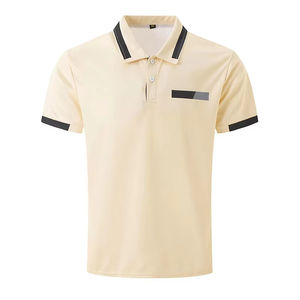 Polo de manga corta para hombre de nuevo diseño superventas 2025 con logotipo personalizado 100% camisetas polo de algodón para hombre - Product Image 6