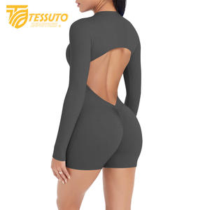 Custom One Piece Fitness Casual <b>Bodysuit</b> Women's Active Wear <b>Bodysuits</b> Hot Selling Seamless Backshown Swimsuits - Product Image 6