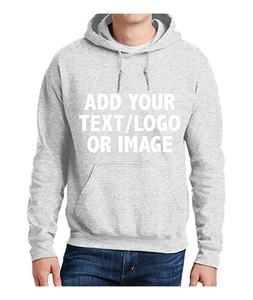 เสื้อฮู้ดผู้ชายแบบสั่งทำพิเศษสำหรับฤดูใบไม้ร่วง ผ้าฝ้ายฟลีซ 100% ปักลายพิมพ์ตามสั่ง สีแดงเลือดหมู - Product Image 3