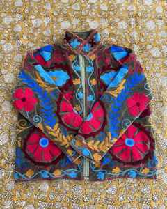 High Quality New Pattern <b>Velvet</b> Suzani Embroidered <b>Jacket</b> Boho Hippie Indian Unisex <b>Jacket</b> Coat Suzani <b>Jacket</b> for <b>Women</b> - Product Image 1