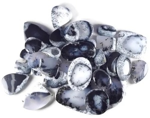 Calidad superior 100% Ópalo de dendrita blanca natural Tamaño calibrado suelto Forma de mezcla Piedras preciosas genuinas a precio al por mayor Venta al por mayor - Product Image 3