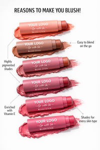 Fard à joues liquide brillant de haute qualité, vegan, imperméable, biologique, à haute pigmentation, foncé/moyen, en marque propre OEM - Product Image 2