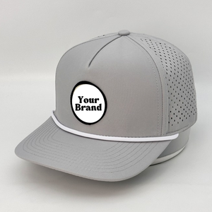 Gorra deportiva de Golf con cuerda personalizada, fabricante de sombreros de Vietnam, gorra de béisbol de 5 paneles, resistente al agua, Agujero cortado con láser, Parche de goma con logotipo para hombres - Product Image 2