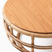 Mesa de Madera de Bambú de Primera Calidad, Muebles de Salón para el Hogar, Decoración de Interiores y Cafeterías, Hecho en Vietnam, Venta al por Mayor