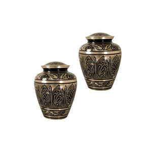 Wholesale Bulk Metal Cremation Urns for Ashes Storage Indian Manufacturer's Funeral Supplies Economically Priced <b>Memorial</b> - Product Image 3