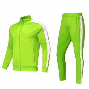 Conjunto de chándal con logotipo personalizado, conjunto de chándal de manga larga con cremallera completa para correr para hombre, chándal de fútbol de 2 piezas, chándal OEM para hombre - Product Image 4