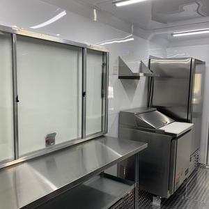 Camion de cuisine mobile, remorque de 4,8 m en acier inoxydable, simple essieu, alimentation intégrée, utilisation extérieure, certifié UE, résistant à la rouille - Product Image 4