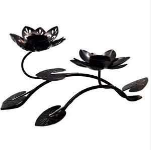 Portavelas de hierro de diseñador de lujo recién llegado, diseño americano Chapado en bronce, decoraciones navideñas, otras linternas, tarros de velas - Product Image 1