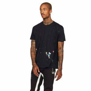 Men's Comfortable Stylish Eco-Friendly <b>T</b>-Shirt and Stacked Flare <b>Track</b> Set 100% Cotton for Casual and Athletic Wear - Product Image 3