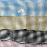 Tissu de flanelle à carreaux en coton teint Super doux de haute qualité