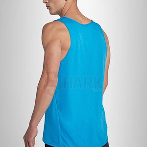 Camiseta Deportiva Personalizada para Hombre, Transpirable, de Algodón/Fibra de Bambú, Ropa de Gimnasio con Estilo Casual de Punto, 240g - Product Image 5
