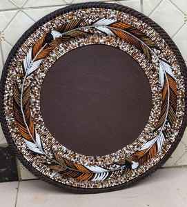 Handmade <b>Beaded</b> <b>Placemat</b>: African Maasai Inspired Table/Dining Decor - Product Image 3