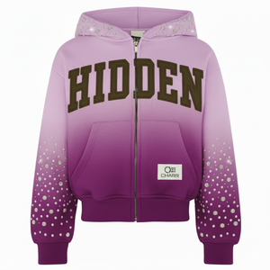 Sweat à capuche doux en coton éponge polaire Rhinestone nouveau design sweat à capuche épais brodé avec patch lavé à l'acide pour hommes - Product Image 1