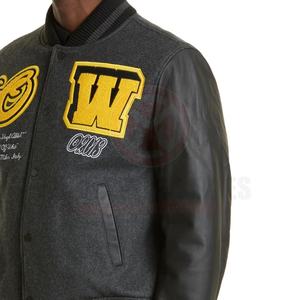 เสื้อแจ็กเก็ตผ้ากำมะหยี่ปักลายสำหรับผู้ชายเสื้อแจ็กเก็ตเลตเตอร์มหาวิทยาลัยสำหรับผู้ชาย - Product Image 4