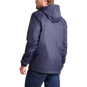 Custom Hooded Puffer <b>Jacket</b> Windproof Solid color Casual Outdoor Zipper <b>Men's</b> <b>Jackets</b> Front Regular Fit Autumn Wear Wholesale - Product Image 2