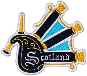 Insignia Cuadrada Bordada de Fieltro No Tejido Personalizada de Francia para Viajes a Europa, para Coser - Product Image 1