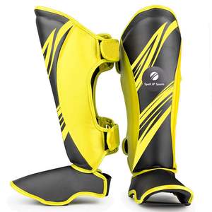 Protector de Piernas de Cuero Vacuno Profesional OEM ODM para Boxeo, Muay Thai, Entrenamiento - Product Image 4