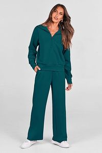 Chándales estampados de ropa de calle de invierno para mujer con logotipo personalizado Forro polar de diseño 2 en 1 - Product Image 2