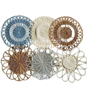 Napperons en rotin bohème parfaits pour la décoration de mariage et les tables à manger - Product Image 5