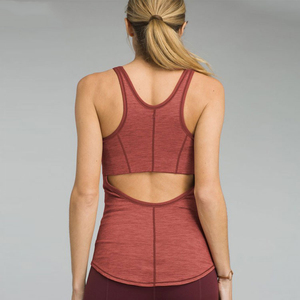 Camiseta de gimnasio para mujer OEM/ODM, camiseta sin mangas deportiva para mujer, camiseta informal corta de punto de fibra de bambú/algodón de talla grande con impresión digital - Product Image 3