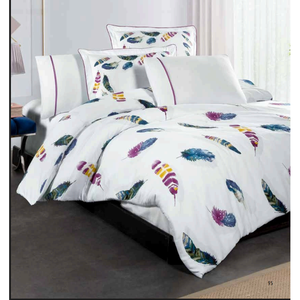 Juego de Ropa de Cama de Lujo de 6 Piezas, Tamaño King, Funda de Edredón XL, Sábana Ajustable, Fundas de Almohada Oxford de Algodón para Uso Doméstico - Product Image 1