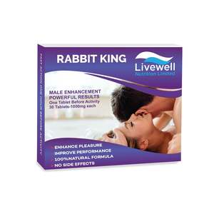 Tabletas de Rendimiento Masculino Rabbit King Livewell Nutrition, 30 Unidades, 1000 mg por Tableta, No Resistentes al Agua - Product Image 2
