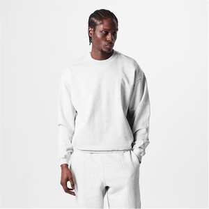 สเวตเตอร์ลำลองแบบสวมหัว, สเวตเชิ้ตแฟชั่นสีพื้นมีสเวตเชิ้ตทรงหลวมน้ำหนักเบาคอกลมสำหรับใส่สบายทุกวัน - Product Image 4