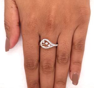 แหวนหมั้นสไตล์วินเทจคลาสสิกประดับเพชรทรงกลม 0.50 กะรัต ผลิตในห้องปฏิบัติการ ตัวเรือนทองคำแท้ 14K สีโรสโกลด์ ของขวัญวันวาเลนไทน์สำหรับผู้หญิง - Product Image 5