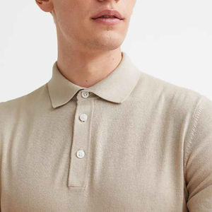 Polos de hombre con logotipo personalizado, manga corta, tela de algodón, transpirable, cómodo, OEM, proveedor de fábrica al por mayor - Product Image 3