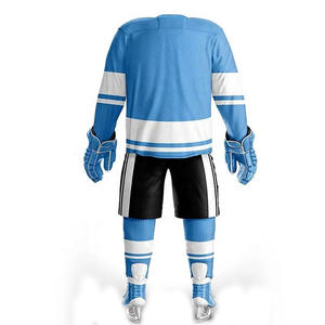 ชุดยูนิฟอร์มฮอกกี้น้ำแข็งสำหรับผู้ใหญ่แบบยูนิเซ็กซ์ สีและโลโก้สั่งทำได้ ดีไซน์ใหม่ล่าสุด คุณภาพสูง ผลิตจากโพลีเอสเตอร์ รับผลิตแบบ OEM ขนาดสั่งทำได้ - Product Image 2