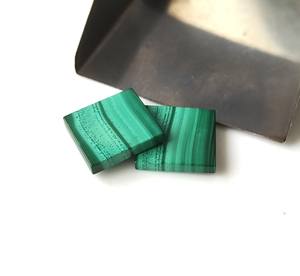 Malachite naturelle pièce carrée des deux côtés plat pierre précieuse en vrac 5mm-20mm disque plat plaque de pièce de monnaie polie au prix de gros - Product Image 3