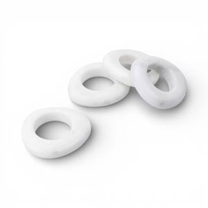 Anneau de serviette en marbre blanc poli avec un profil arrondi lisse pour une décoration de table élégante et unique - Product Image 6