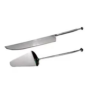 Juego de servidor de pastel de acero inoxidable Juego de cuchillos de cubiertos Juego de servidor de pizza de pastel dorado - Product Image 6