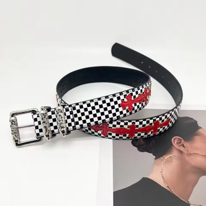 Cinturón de Cuero de Alta Calidad, Diseño Moderno con Estampado de Leopardo y Cebra, Cinturón Colorido Original Retro, Moda Masculina, Venta al por Mayor - Product Image 2