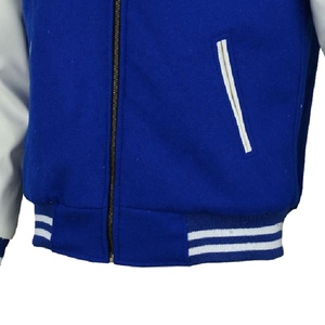 Veste universitaire Letterman de baseball personnalisée de haute qualité du fabricant OEM pour hommes manches en cuir brodé de chenille pour l'hiver - Product Image 5