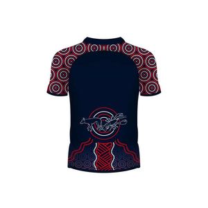 Jersey de rugby gráfico completo con costura de panel, ajuste de cola caída, tela de control de humedad y opciones de detalles de equipo personalizadas - Product Image 6