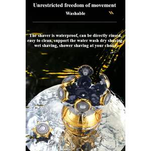 Afeitadora eléctrica inalámbrica para hombre, resistente al agua, afeitadora corporal para un afeitado suave, color negro - Product Image 4